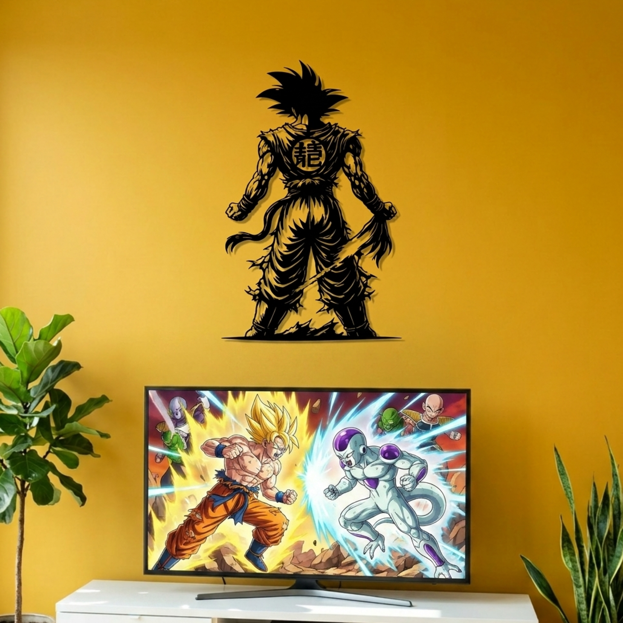 Son Goku – Décoration murale en métal inspirée du manga - Image 7